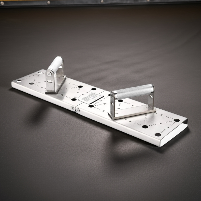 Heavy duty metal push up board